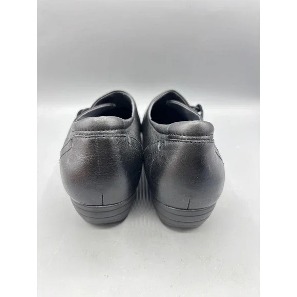 Dansko Womens Shoes 41 Franny Loafer Black Leather Comfort Shoes - Picture 3 of 8